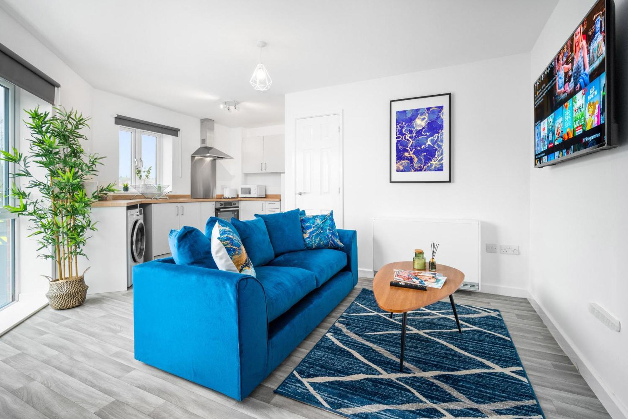 New 2 Bedroom Deluxe Apartment - Parking - Wifi & Netflix - Top Rated - 50C Cradley Heath المظهر الخارجي الصورة